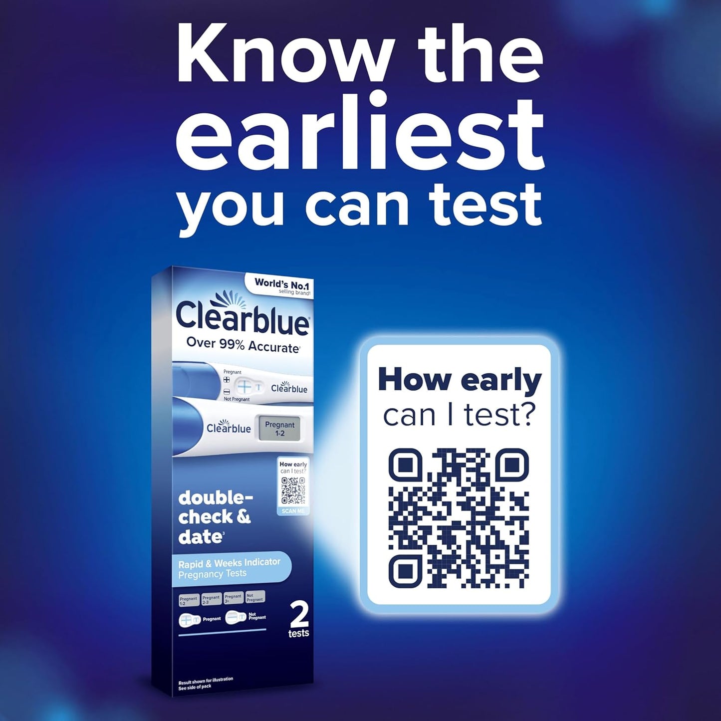 Clearblue Pregnancy Test Double-Check & Date Combo Pack