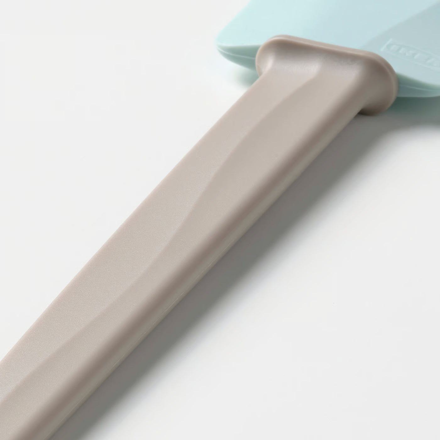 BAKGLAD Rubber spatula, beige/blue, 26 cm