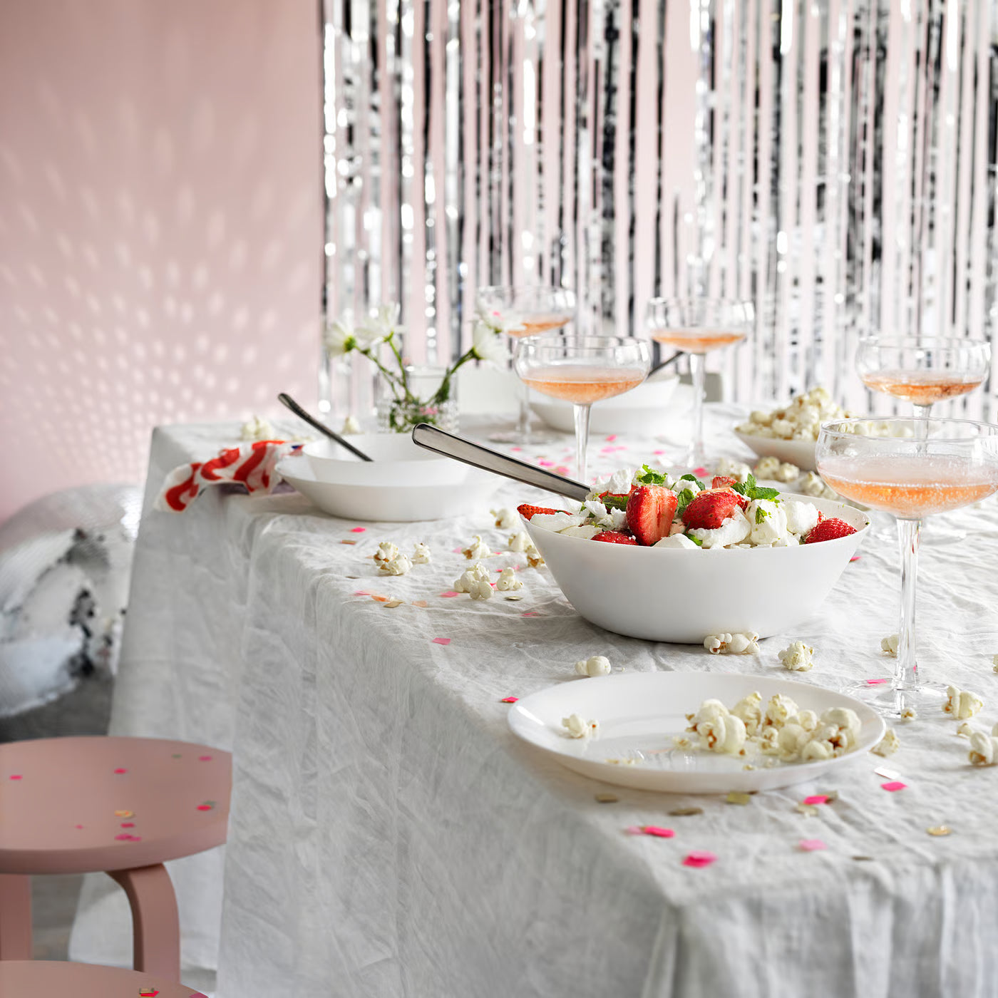 OFTAST Serving bowl, white, 23 cm