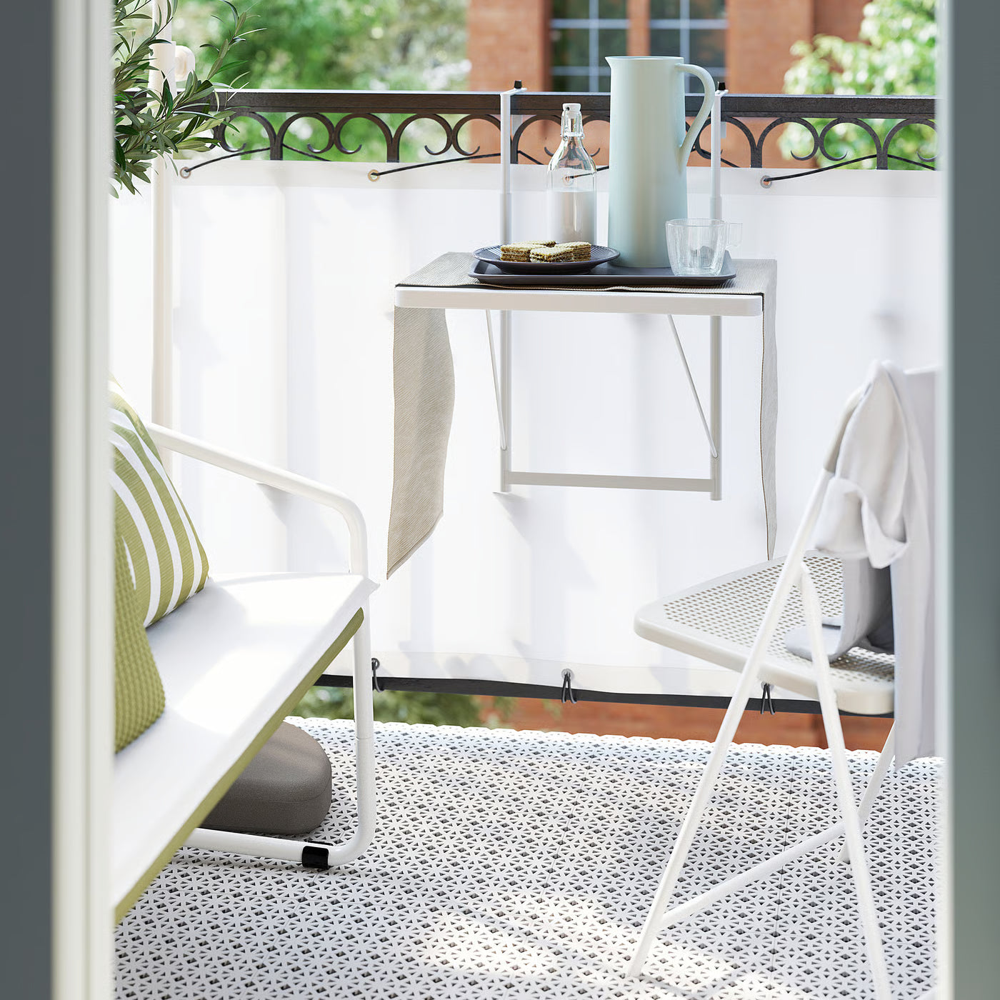 TILLGÅNG Tray, grey, 37x29 cm